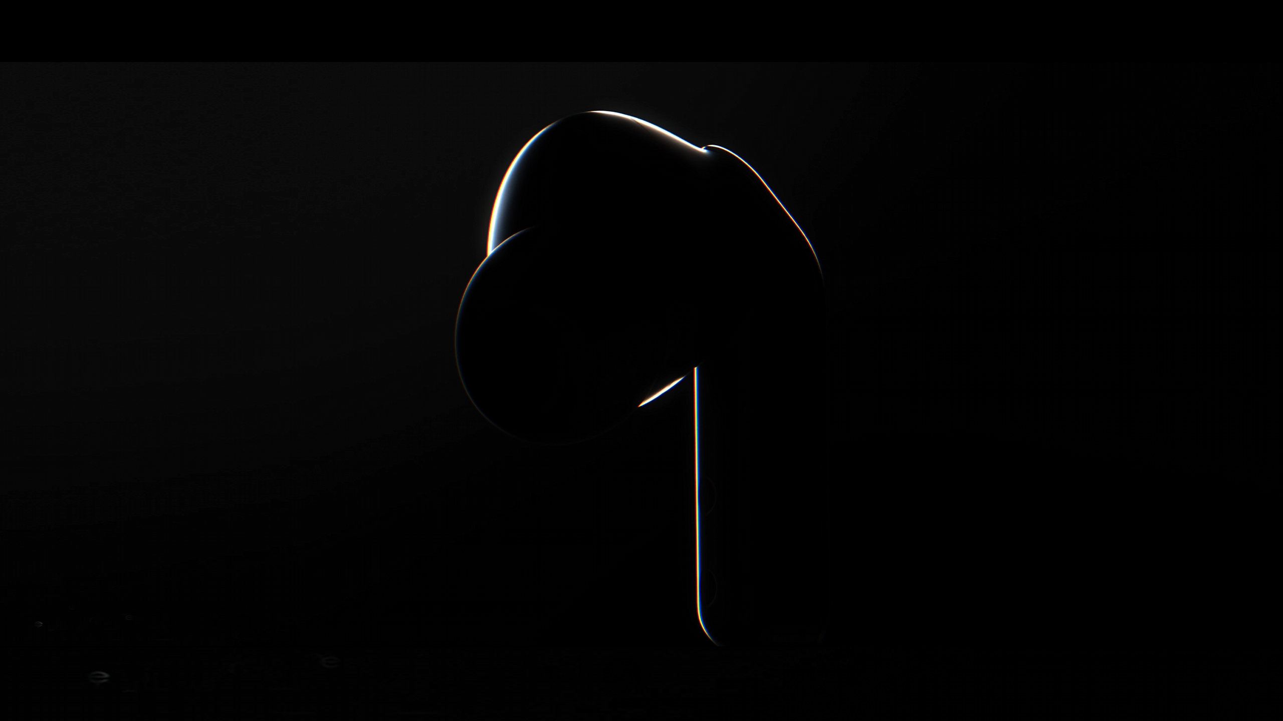 갤럭시 버즈4 프로 블랙의 실루엣