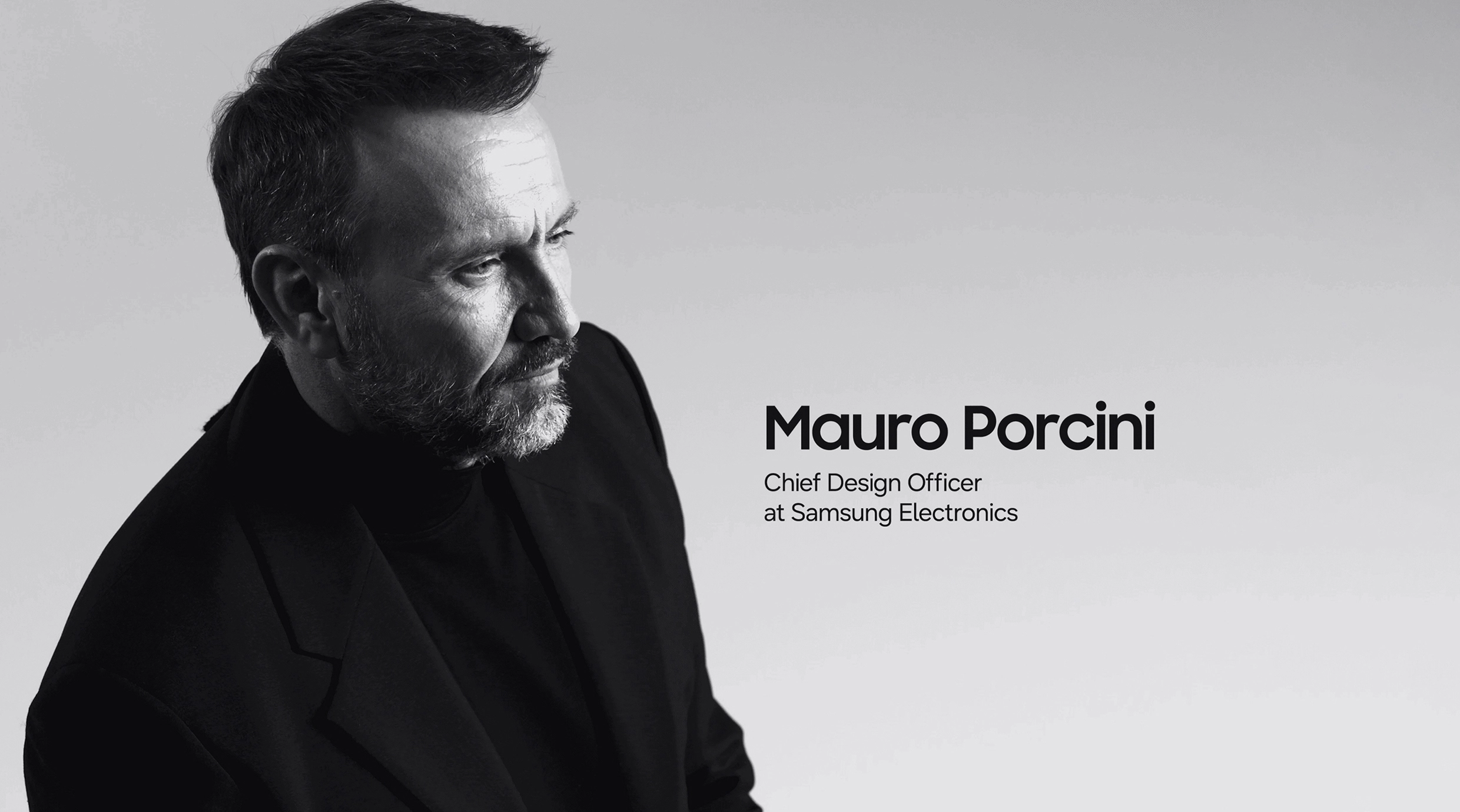 Samsung Vision Interview with Samsung Electronics Chief Design Officer Mauro Porcini.