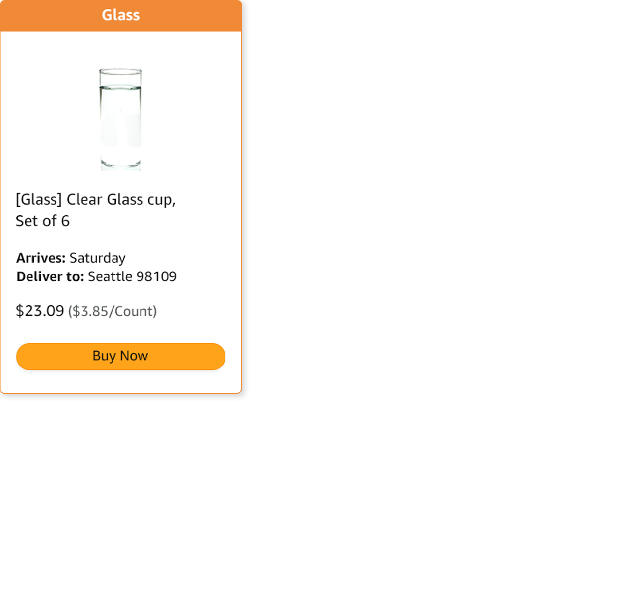 This is a card image in the Amazon Your Essentials app that is exposed to the display outside the Bespoke Refrigerator Family Hub +.