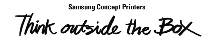 Samsung Concept Printers Think outside of the Box