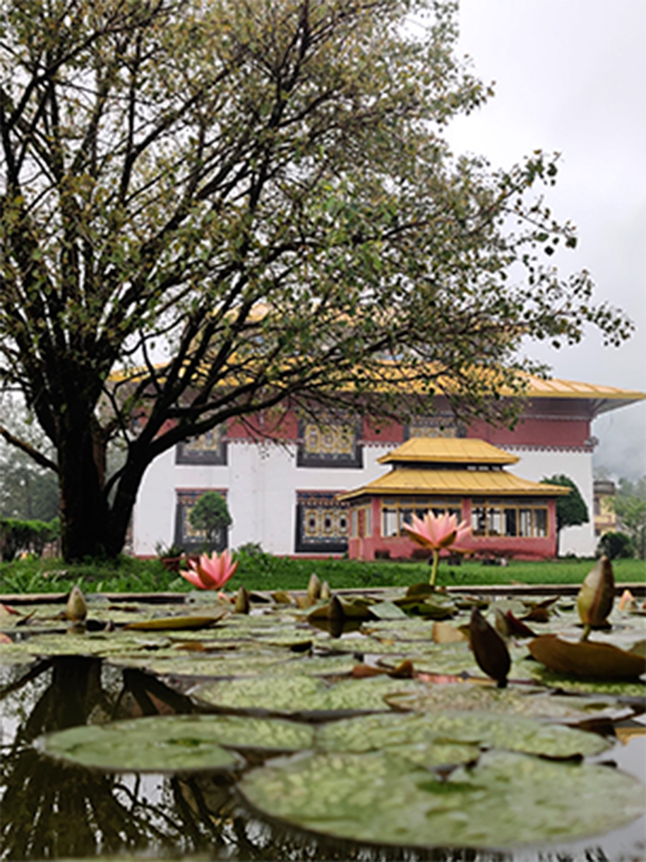 Tsuklakhang Royal Monastery in Sikkim, a Himalayan state in northeastern India.