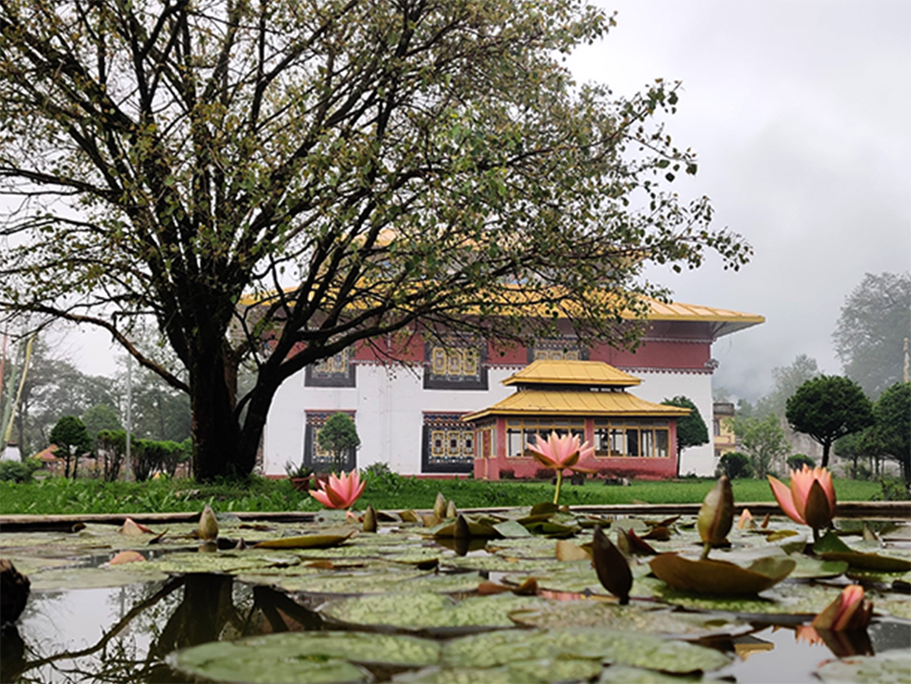 Tsuklakhang Royal Monastery in Sikkim, a Himalayan state in northeastern India.