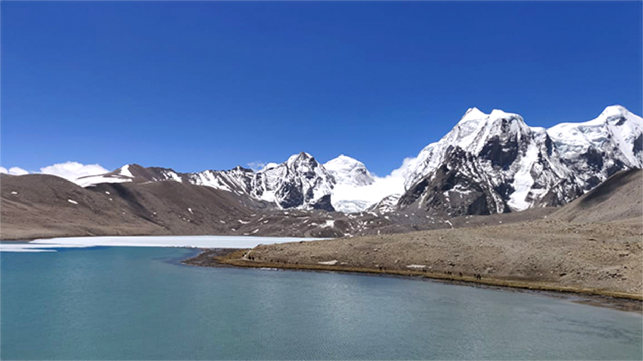 Gurudongmar Lake in northern Sikkim.