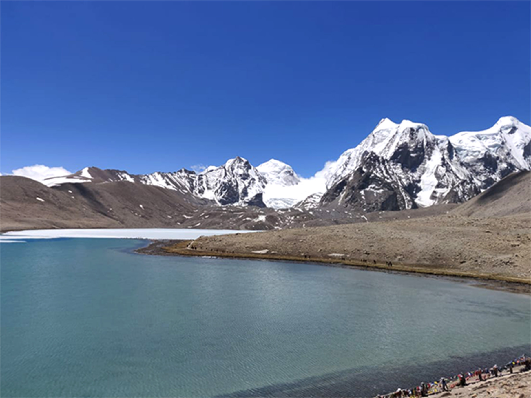 Gurudongmar Lake in northern Sikkim.