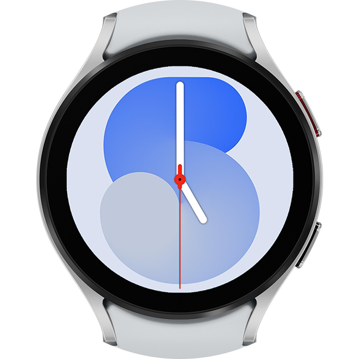 This image compares the display size of the Galaxy Watch6 series, which is 20% expanded based on the Galaxy Watch5 and Galaxy Watch4 Classic..

