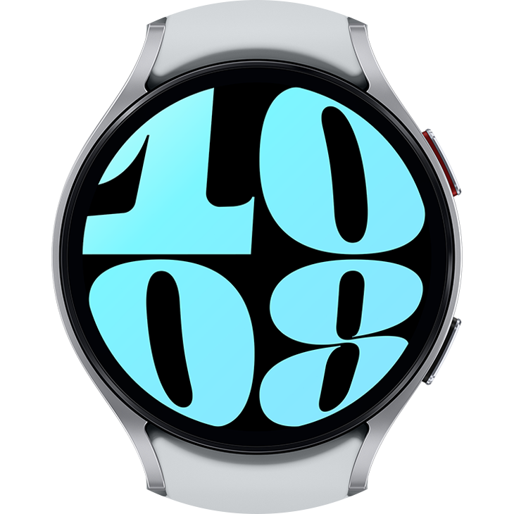 This image compares the display size of the Galaxy Watch6 series, which is 20% expanded based on the Galaxy Watch5 and Galaxy Watch4 Classic..
