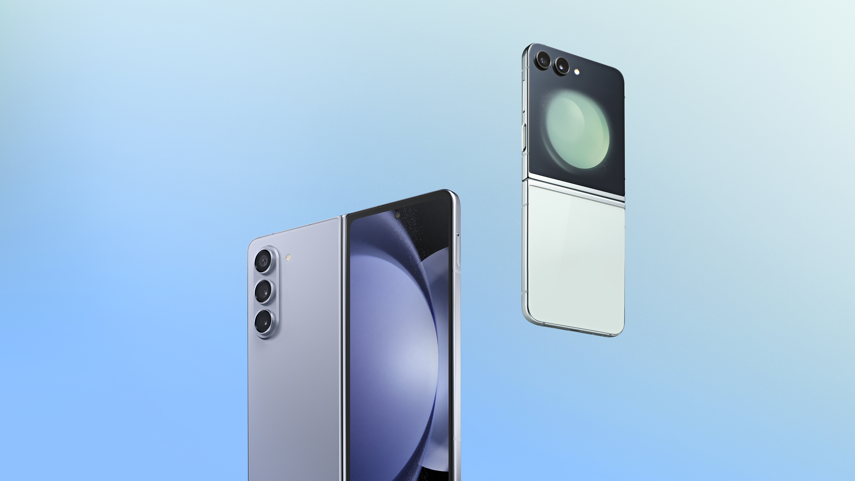 This is the key visual image of Samsung Galaxy Z Fold5 & Z Flip5 Design Story