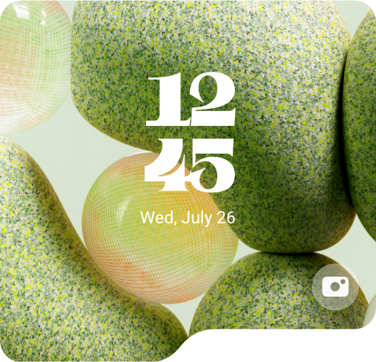 These images are six examples of how we customized the Flex Window on the Galaxy Z Flip 5 to our liking. (number 5)