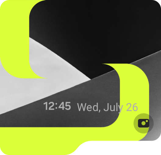These images are six examples of how we customized the Flex Window on the Galaxy Z Flip 5 to our liking. (number 6)
