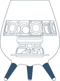 This is an image of Samsung Galaxy Home disassembled.