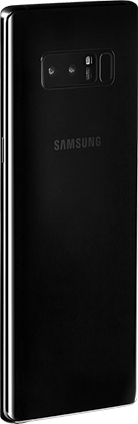 The black Samsung Galaxy Note 8 model.