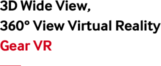 3D Wide View, 360° View Virtual RealityGear VR