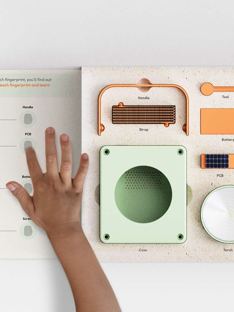 This is a production image of Robin, the work of one of the Recreate finalist teams. Robin is a modular kit for making products that even children can build.