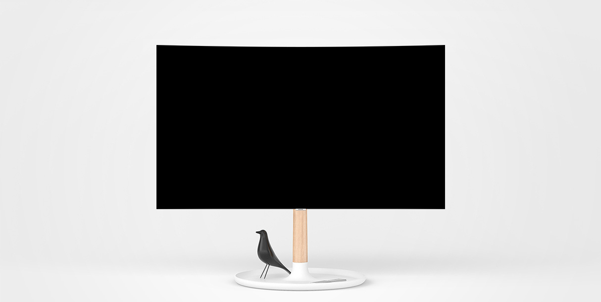 An image shows <Personality> work which was selected as the finalist in the competition contest of Samsung Electronics QLED TV stand.