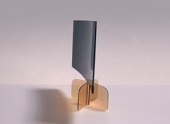 An image shows < Butterfly > work which was selected as the finalist in the competition contest of Samsung Electronics QLED TV stand.