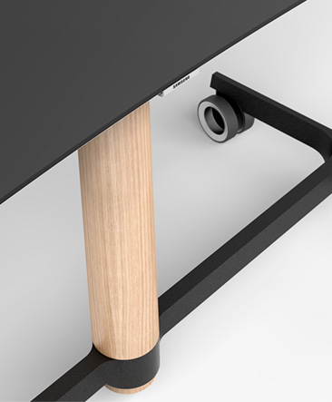 An image shows the close-up picture of <Personality> work which was selected as the finalist in the competition contest of Samsung Electronics QLED TV stand.