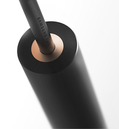 An image shows the close-up picture of <RoR> work which won the Samsung Electronics QLED TV Stand Competition contest.