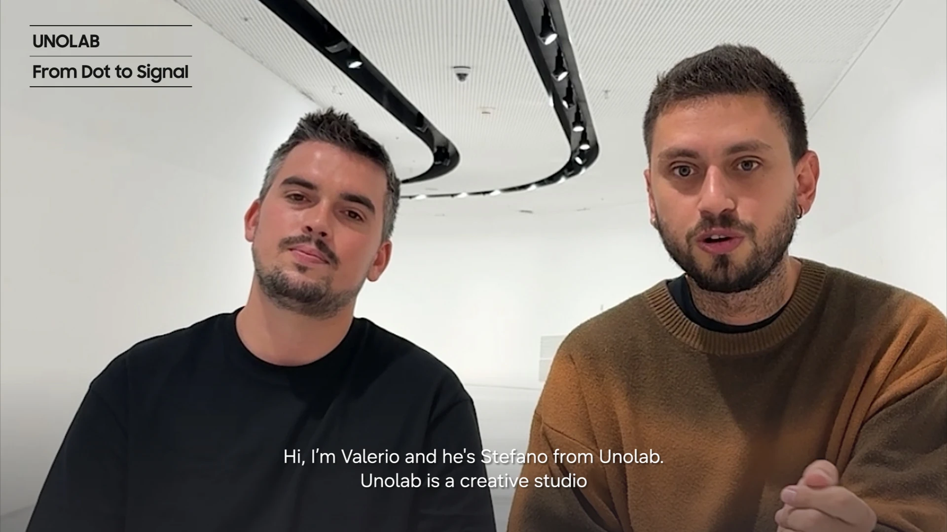 Thumbnail for an artist interview introducing FROM DOT TO SIGNAL by UNOLAB.