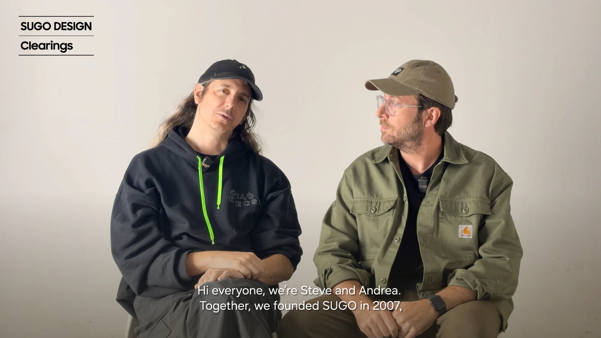 Thumbnail for an artist interview introducing Clearings by SUGO DESIGN.