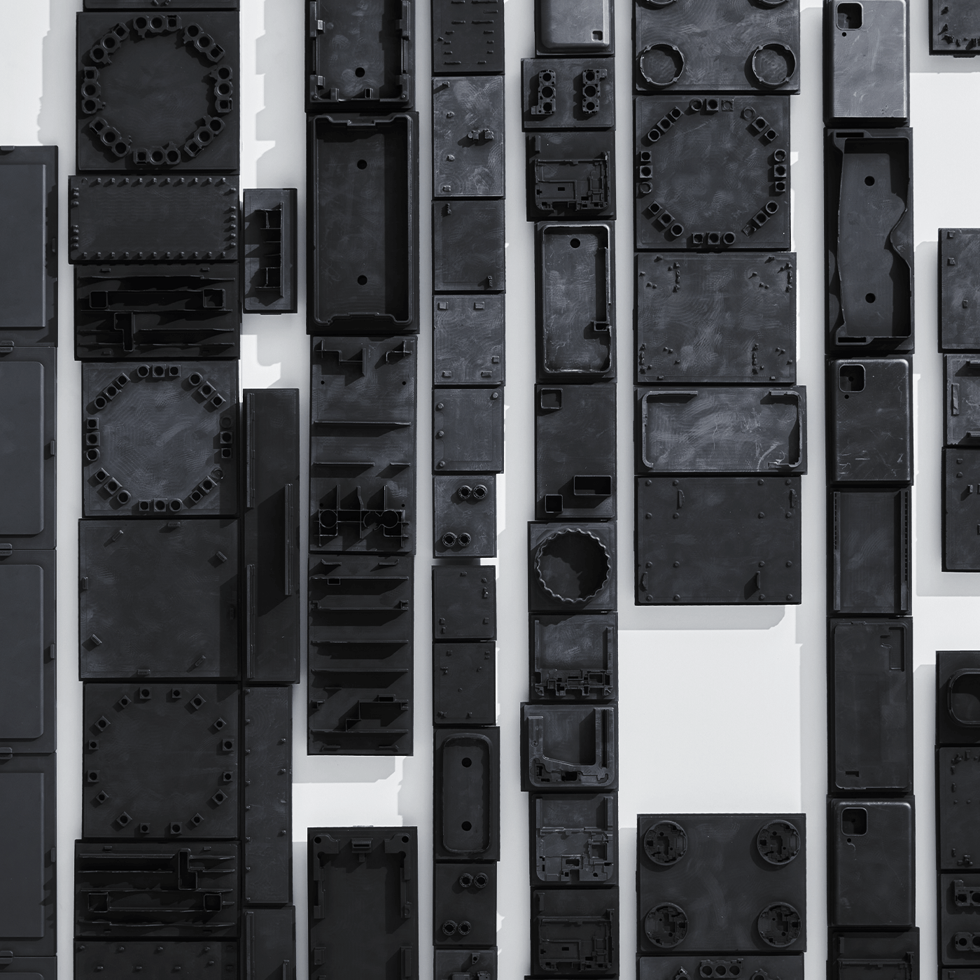 It's a detailed cut of ‘The Footprint’ made of graphite.