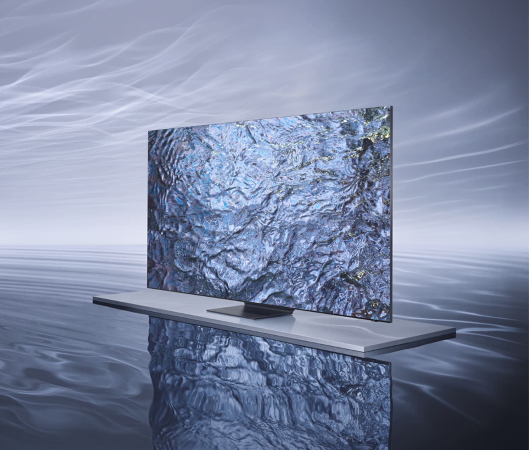 This is an image of a 'Fluidic Lights' visual that demonstrates a surreal viewing experience.