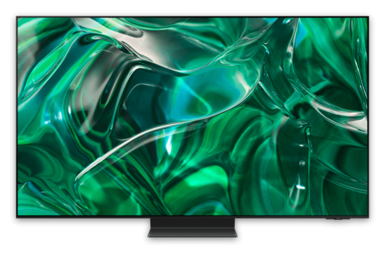 These images are of six TV products from Samsung Electronics with the Samsung TV on-screen identity.