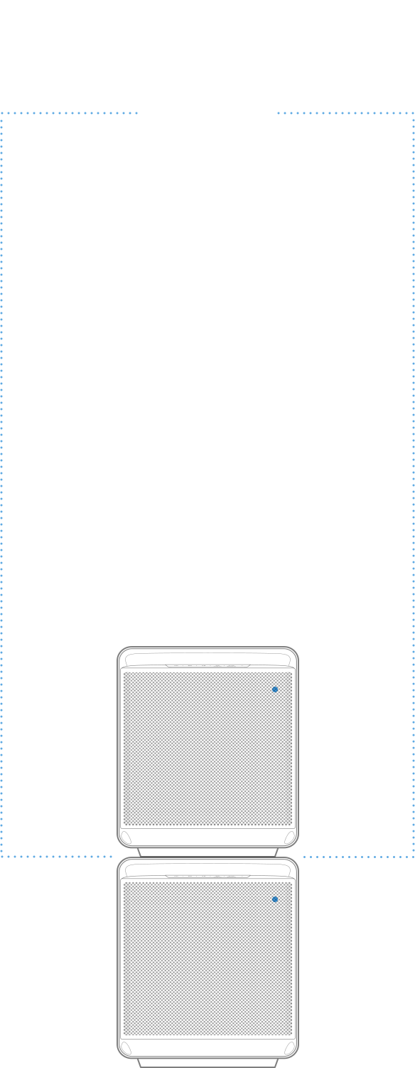 This is an image of a Samsung Cube that is synced with a smartphone app.