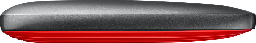 삼성 포터블 SSD X5의 측면 사진입니다.