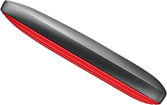 삼성 포터블 SSD X5의 측면 이미지입니다.