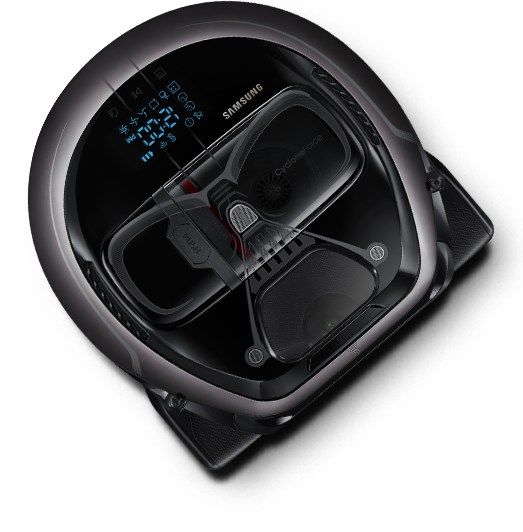 POWERbot(VR7000) 다스베이더와 스톰트루퍼 버전이 각각 사선으로 들어오면서 사운드를 들을 수 있는 버튼이 나타납니다.