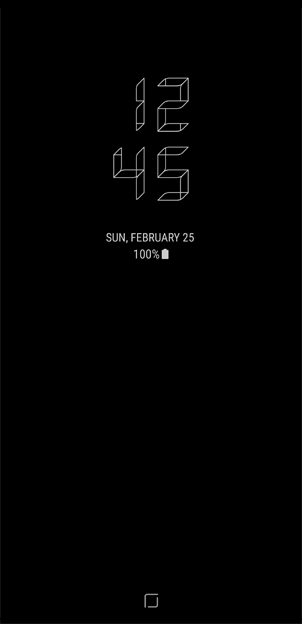 5종의 디지털 스타일 AOD와 5종의 아날로그 스타일의 AOD 텍스트 입니다.
